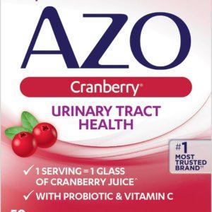 AZO Cranberry Caplets, Urinary Tract Health, Helps Cleanse And Protect, 50 Ct