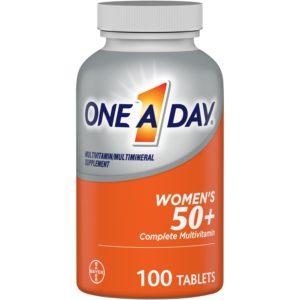 One A Day Women’s 50+ Multivitamin Tablets, Multivitamins For Women, 100 Ct
