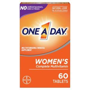 One A Day Women’s Complete Multivitamin Tablets, 60 Counts