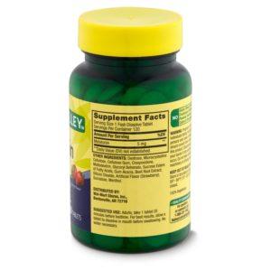 Spring Valley Fast-Dissolve Melatonin Dietary Supplement, 5 Mg, 120 Count