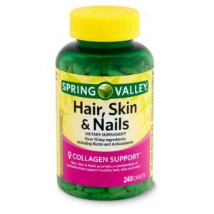 Spring Valley Hair, Skin And Nails Dietary Supplement, 240 Count