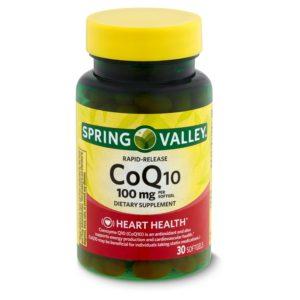Spring Valley Rapid-Release CoQ10 Dietary Supplement, 100 Mg, 30 Count