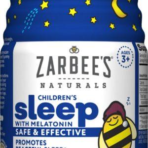 Zarbee’s Naturals Children’s Sleep Gummies With Melatonin, Berry 34 Ct