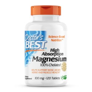 Doctor’s Best High Absorption Magnesium 100 Mg, 120 Tablets