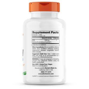 Doctor’s Best MSM With OptiMSM, Non-GMO, Gluten Free, Joint Support, 1500 Mg, 120 Tablets