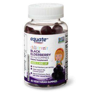 Equate Children’s Black Elderberry Gummies, 50 Mg, 60 Ct