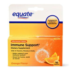 Equate Immune Support Dietary Supplement, Orange, 10 Count