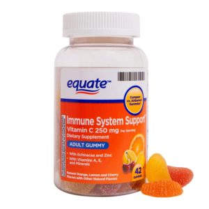 Equate Immune Support Vitamin C Adult Gummies, 250 Mg, 42 Count