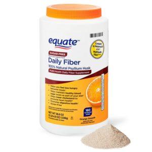 Equate Sugar-Free Daily Fiber Powder, Orange Smooth, 36.8 Oz