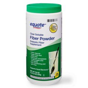 Equate Sugar Free Fiber Supplement Powder, 125 Ct, 16.7 Oz