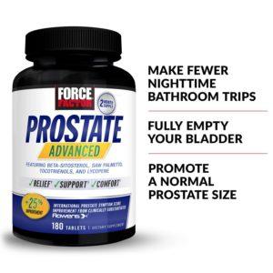 Force Factor Prostate Advanced, Health Supplement For Men For Reducing Nighttime Bathroom Trips,