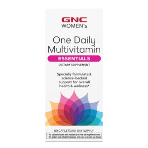 GNC Women’s Essentials One Daily Multivitamin, 60 Tablets, Complete Multivitamin And Multimineral Women