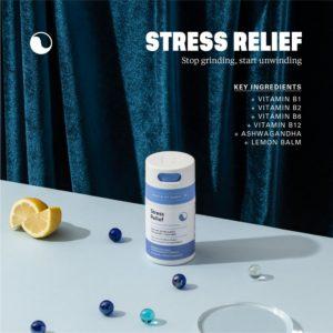 Health By Habit Stress Relief Supplement, Vitamins B1, B2, B6, B12, 60 Capsules