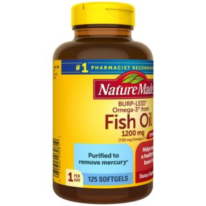 Nature Made One Per Day Burp-Less Fish Oil, 125 Count