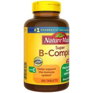Nature Made Super B Complex Supplement Tablets, 365 Count