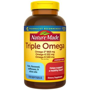 Nature Made Triple Omega 3-6-9 Softgels, 170 Count