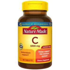 Nature Made Vitamin C 1000 Mg Tablets Supplement, 105 Count