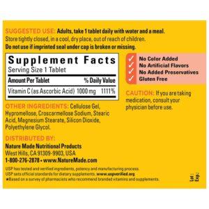 Nature Made Vitamin C 1000 Mg Tablets Supplement, 105 Count
