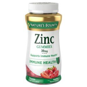 Nature’s Bounty Zinc Immune Support Gummies, 30 Mg, 70 Ct