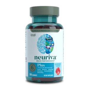 Neuriva Plus Strawberry Gummies (50 Ct.) Nootropics Brain Support Supplement Supports Focus Memory Concentration Learning And Accuracy