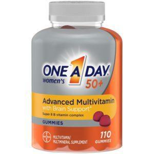One A Day Women’s 50+ Gummies Multivitamin W/ Immunity And Brain Support, 110 Ct