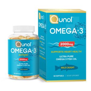 Qunol 2000mg Omega-3 60ct (Fish Oil)