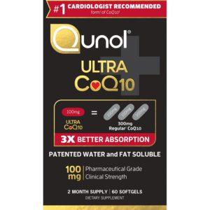 Qunol Ultra CoQ10 Softgels, 100 Mg, 60 Ct
