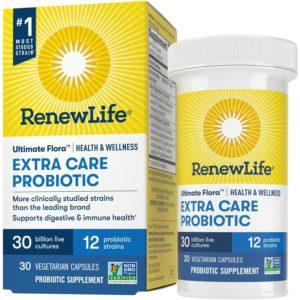 Renew Life Extra Care Probiotic Capsules, 30 Billion, 30 Ct