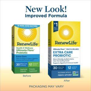 Renew Life Extra Care Probiotic Capsules, 30 Billion, 30 Ct