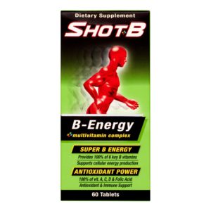 Shot B Energy Multivitamin Complex Dietary Supplement – 60 CT