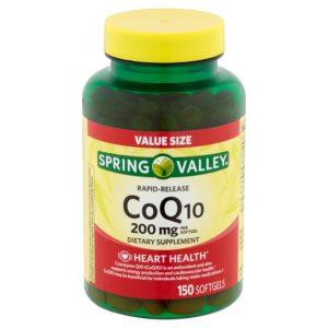 Spring Valley CoQ10 Rapid Release Softgels, 200mg, 150 Count