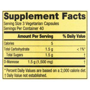 Spring Valley D-Mannose Dietary Supplement, 500 Mg, 120 Count
