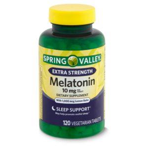 Spring Valley Extra Strength Melatonin Dietary Supplement, 10 Mg, 120 Count
