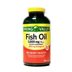 Spring Valley Omega-3 Fish Oil Soft Gels, 1000 Mg, 300 Count