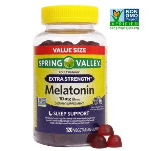 Spring Valley Vegetarian Melatonin Gummies, 10 Mg, 120 Ct
