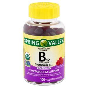 Spring Valley Vitamin B12 Gummy, 3000 Mcg, 100 Ct