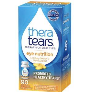 TheraTears Eye Nutrition 1200mg Advanced Flaxseed Omega-3 Supplement 90CT