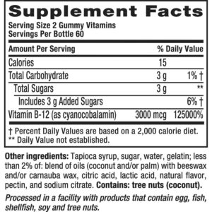 Vitafusion Extra Strength Vitamin B12 Gummies, 120ct