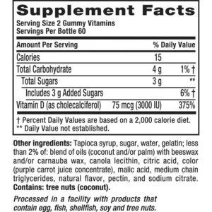 Vitafusion Extra Strength Vitamin D3 Gummy Vitamins, 120 Ct