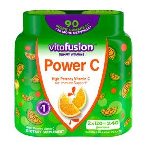 Vitafusion Power C Gummy Vitamin, 2x120ct Twin Pack
