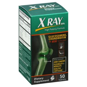 X Ray Dol Tablets Glucosamine Chondroitin + MSM 50 Ea