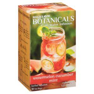 Bigelow Botanicals Cold Water Herbal Infusion, Watermelon Cucumber Mint, Tea Bags, 18 Ct