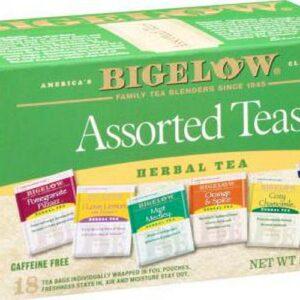 Bigelow Herbal Tea, Assorted Tea Bags, 18 Count