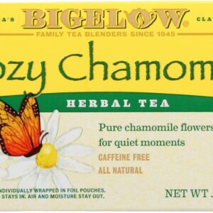Bigelow Herbal Tea, Cozy Chamomile, Tea Bags, 20 Count