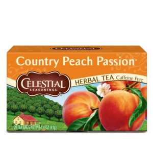Celestial Seasonings Country Peach Passion Herbal Tea, 20 Ct Tea Bags