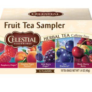 Celestial Seasonings Herbal Tea, Fruit Tea Sampler, 18 Count
