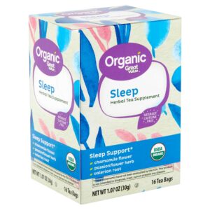 Great Value Organic Sleep Tea Bags, 1.07 Oz, 16 Ct,
