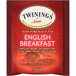 Twinings Of London 100% Pure Black Tea, English Breakfast, Tea Bags, 50 Ct