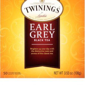 Twinings Of London Earl Grey Black Tea Bags, 50 Count, 3.53 Oz