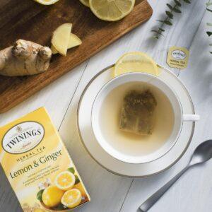 Twinings Of London Lemon And Ginger Herbal Tea Bags, 20 Count, 1.06 Oz